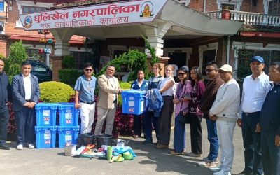 धुलिखेललाई विपद सहयोग नेपालको ‘अक्वा बक्स’