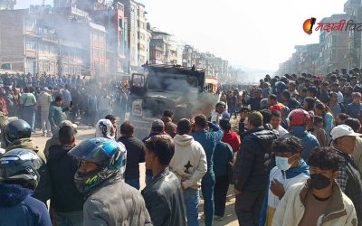 टिपरको ठक्करबाट स्कुटर चालकको मृत्यु भएपछि बनेपा तनावग्रस्त, अरनिको राजमार्ग ठप्प