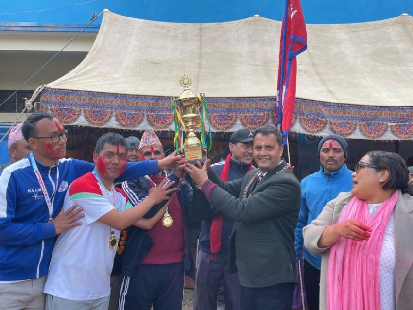 बेथानचोक गाउँपालिकास्तरीय राष्ट्रपति रनिङ शिल्डको उपाधि पार्वती माविलाई